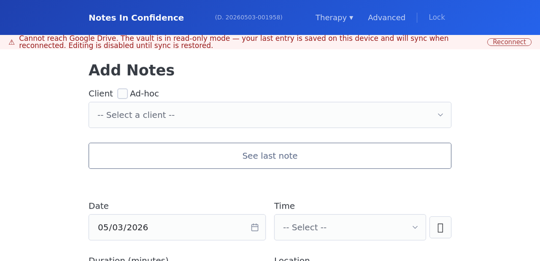 The read-only banner across the top of the dashboard